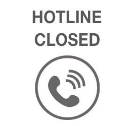 No hotline from 15 to 25 April