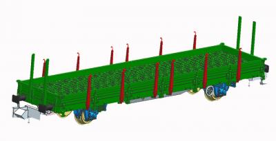 Rungenwagen in der Konstruktion